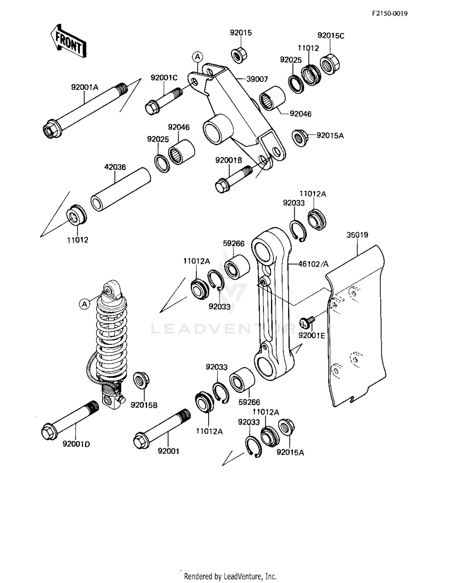 REAR SUSPENSION ('83 A1)