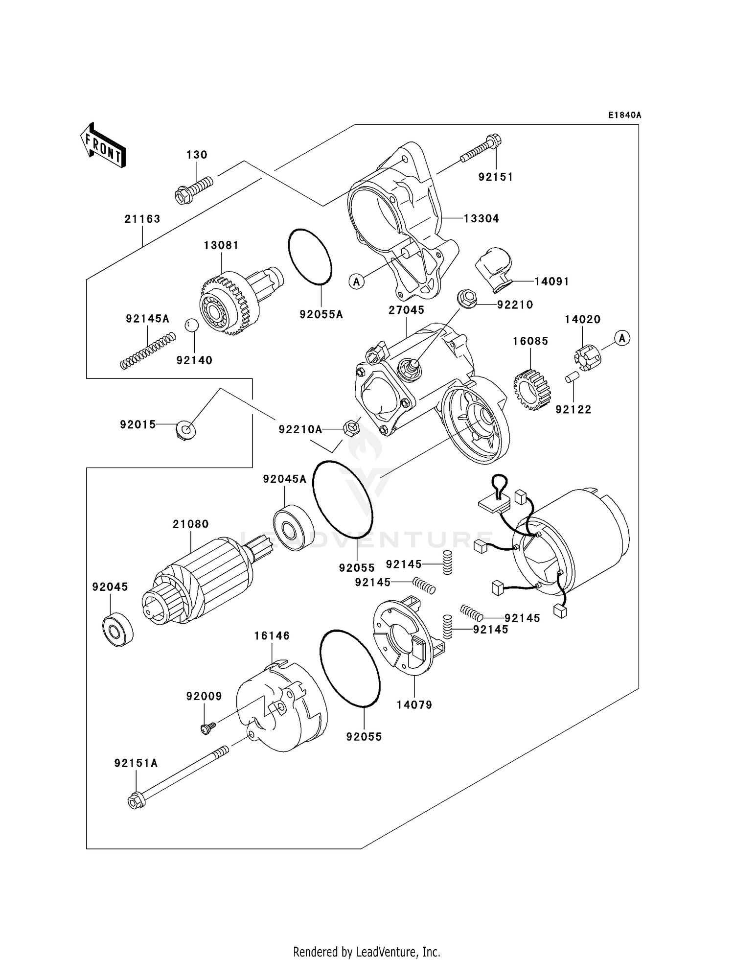 STARTER MOTOR (FD620DE485833-)