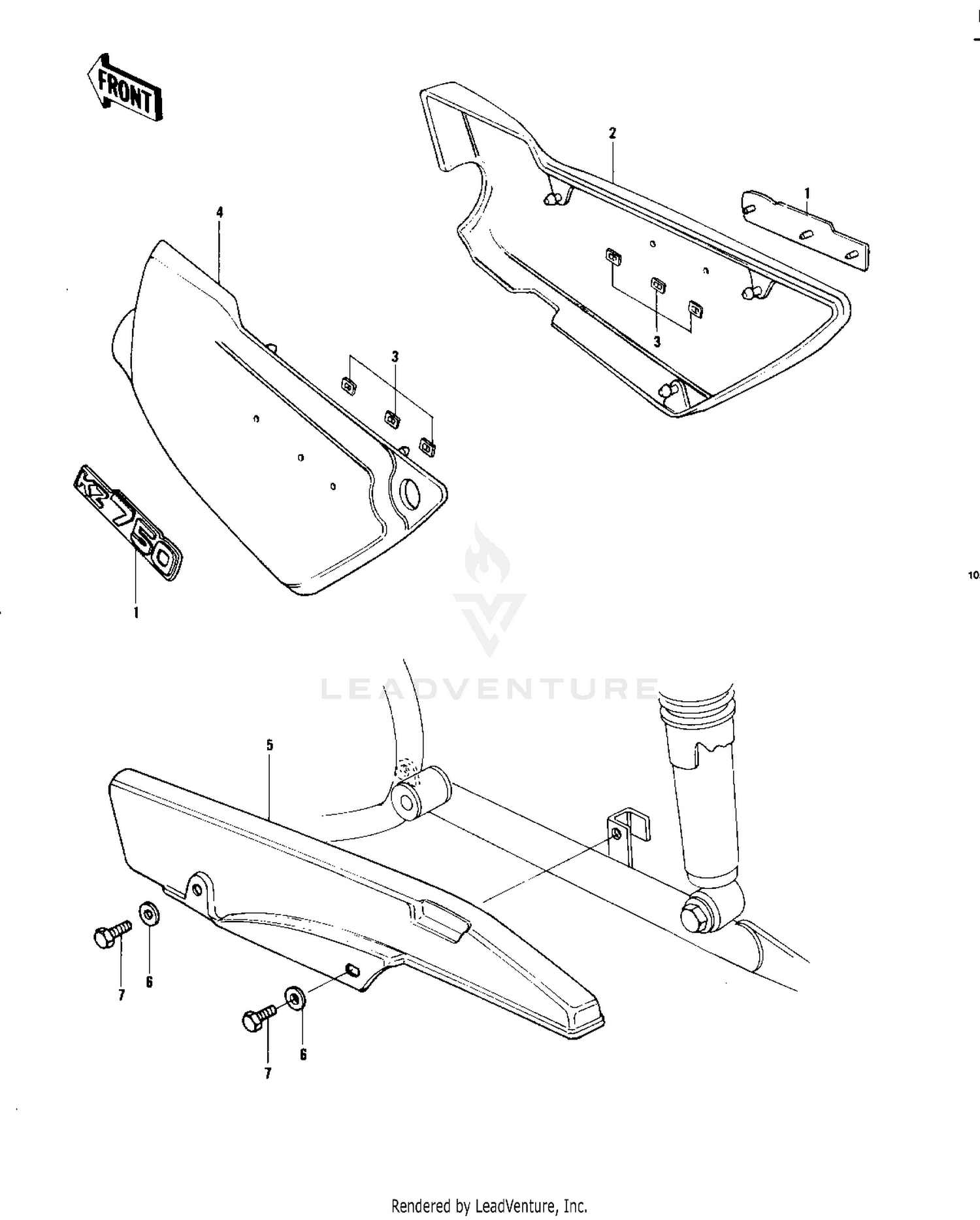 SIDE COVERS/CHAIN COVER