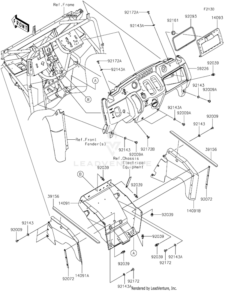 Frame Fittings(Front) Schematic