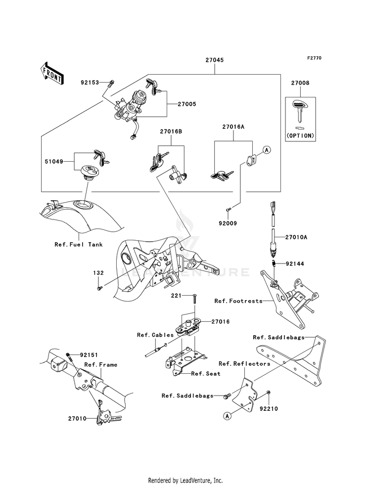 Ignition Switch/Locks/Reflectors Schematic