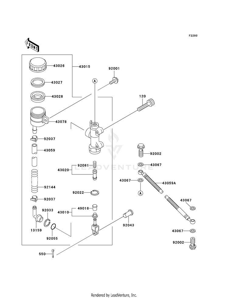 Rear Master Cylinder Schematic