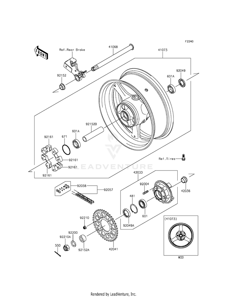 Rear Wheel/Chain Schematic