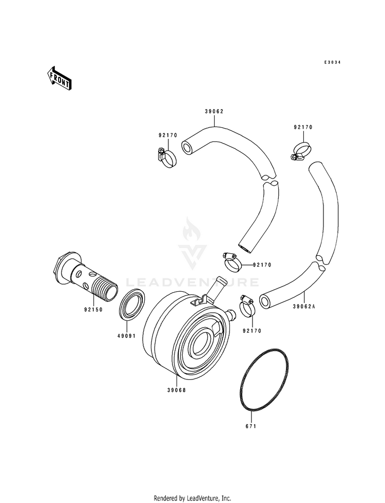 Oil Cooler Schematic