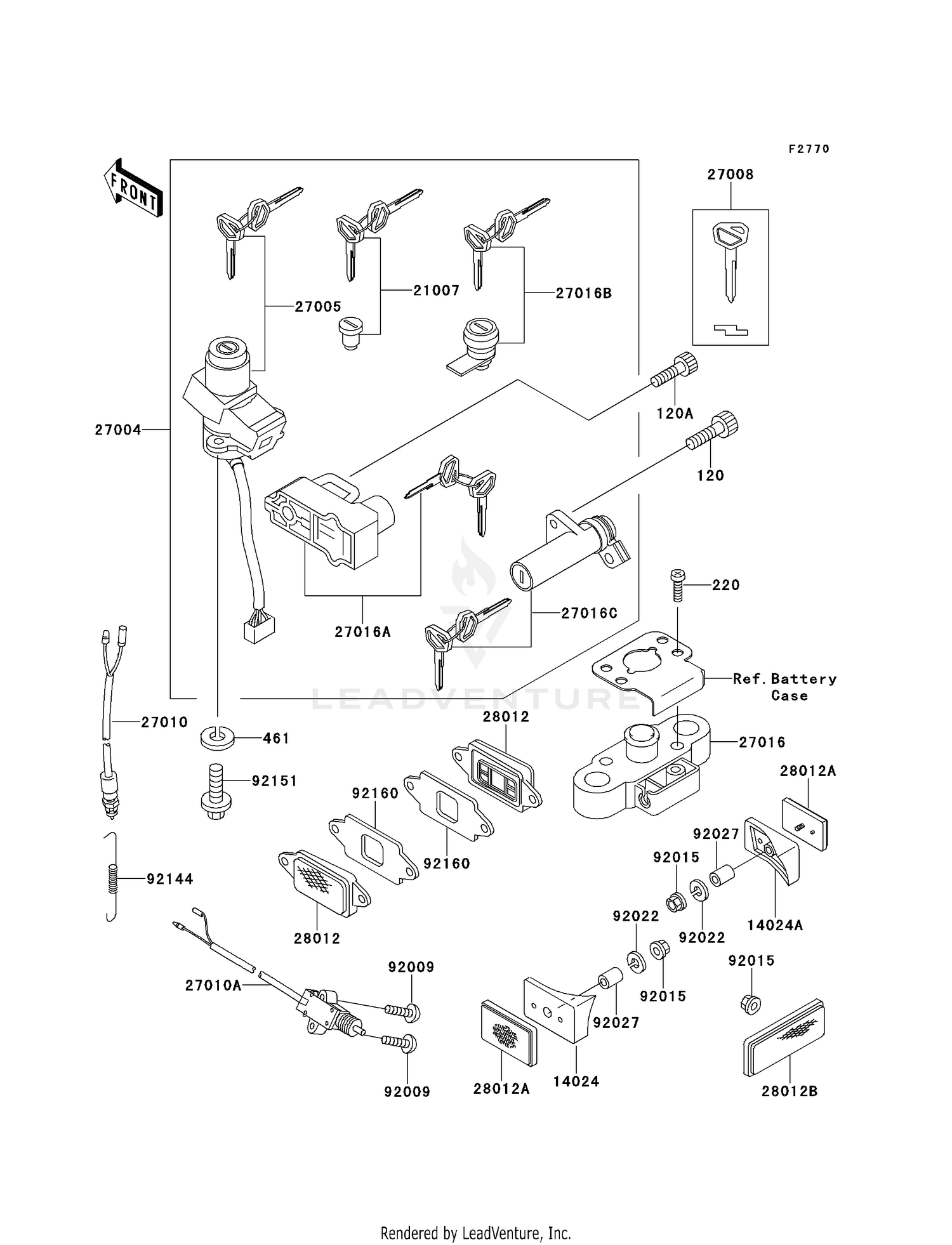 IGNITION SWITCH/LOCKS/REFLECTORS