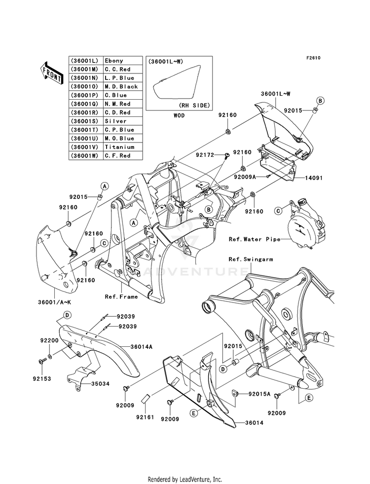 Side Covers/Chain Cover (B6f-B9f) Schematic