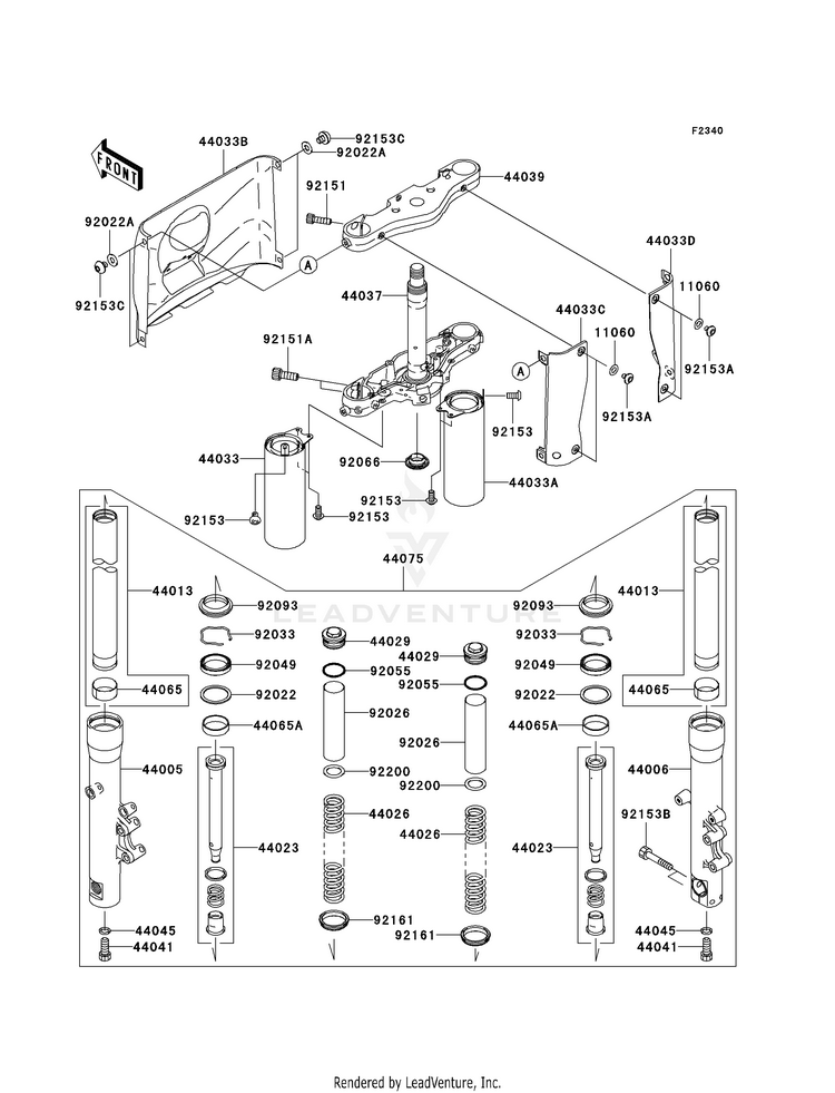 Front Fork (A6f) Schematic