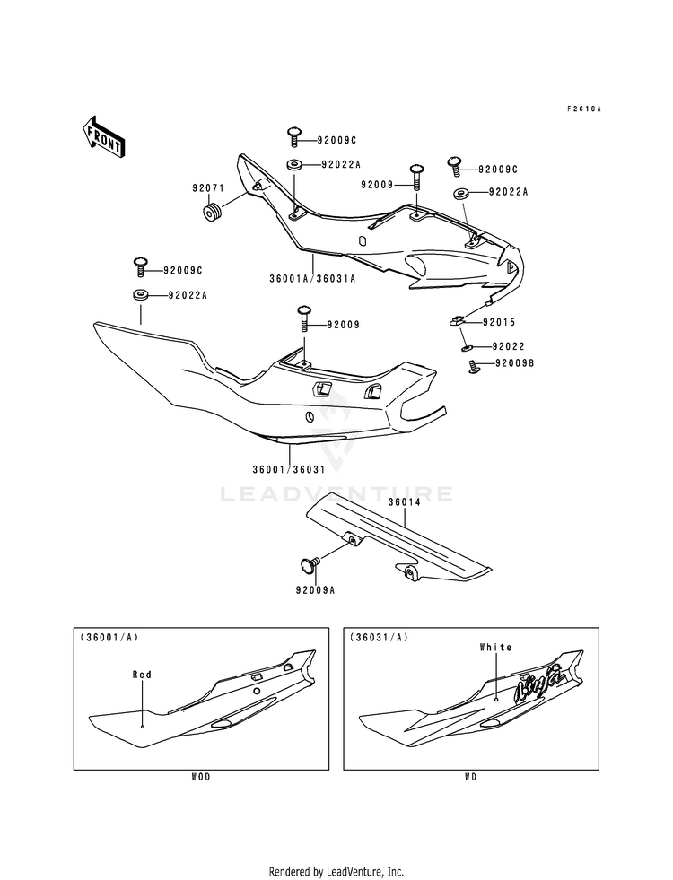 Side Covers/Chain Cover (Zx600-F2) Schematic