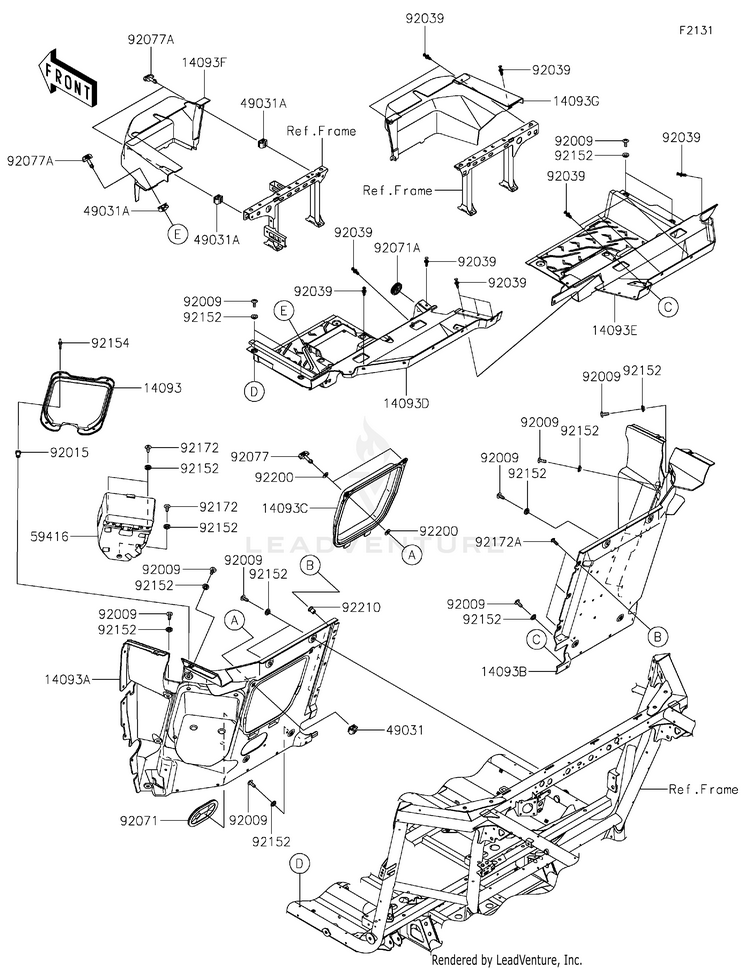 Frame Fittings(Rear) Schematic