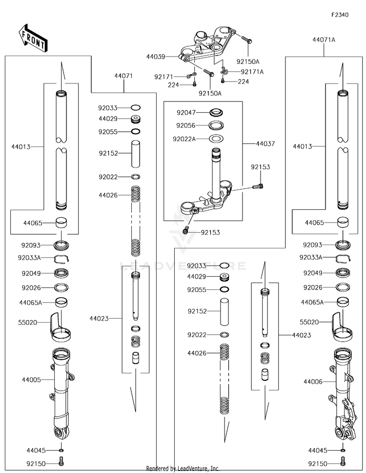 Front Fork Schematic
