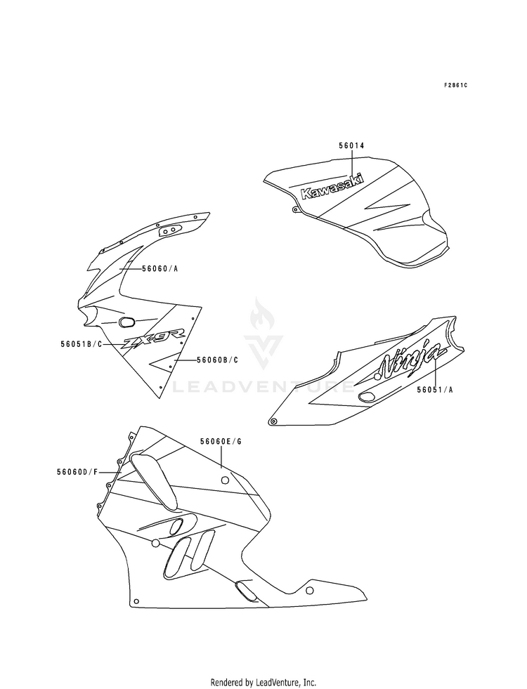 Decals (Green/White/Violet)(Zx900-B2) Schematic