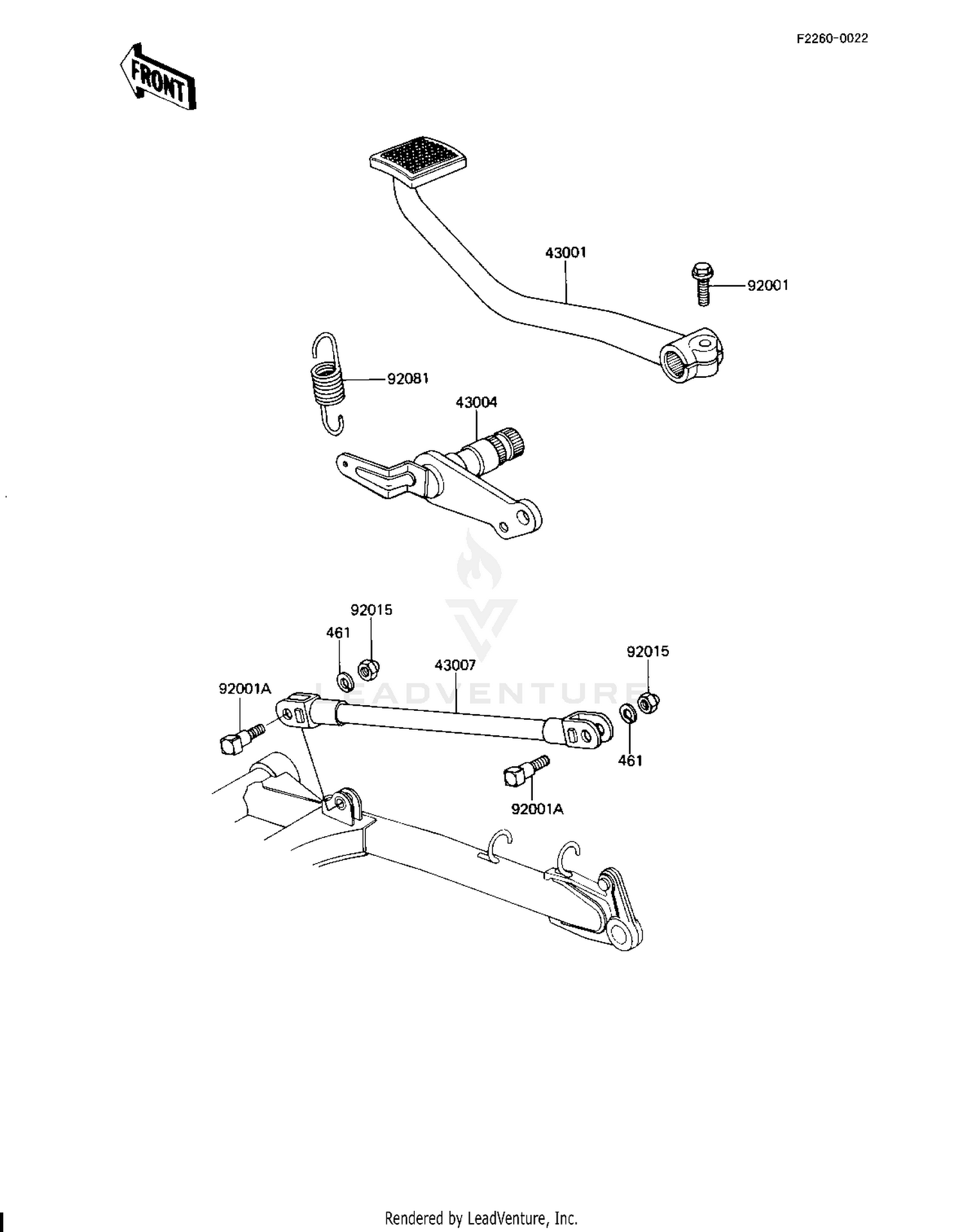 BRAKE PEDAL/TORQUE LINK