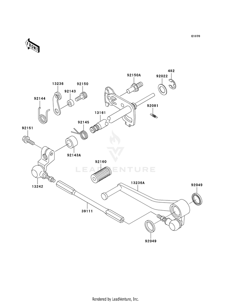 Gear Change Mechanism Schematic