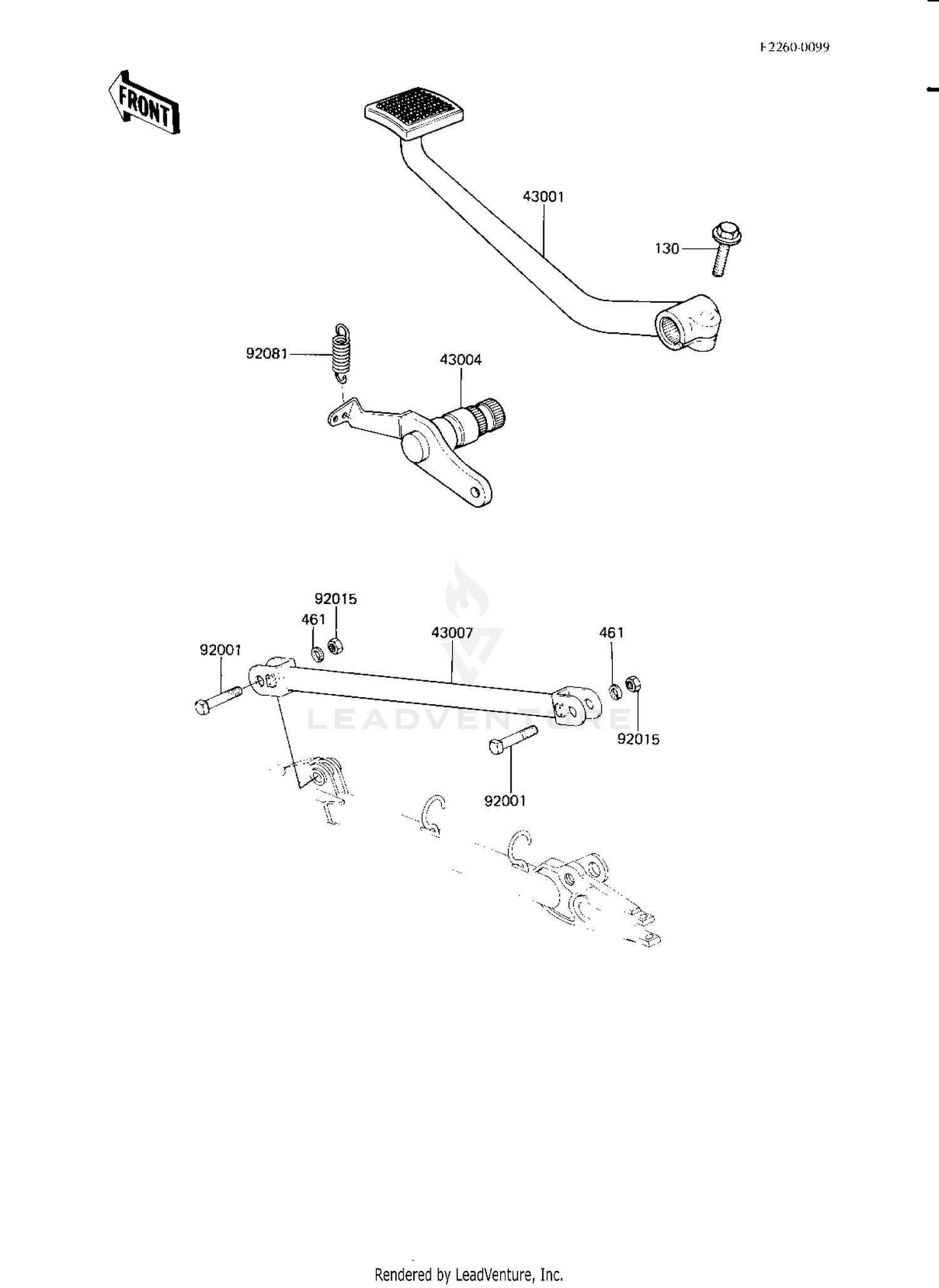 BRAKE PEDAL/TORQUE LINK