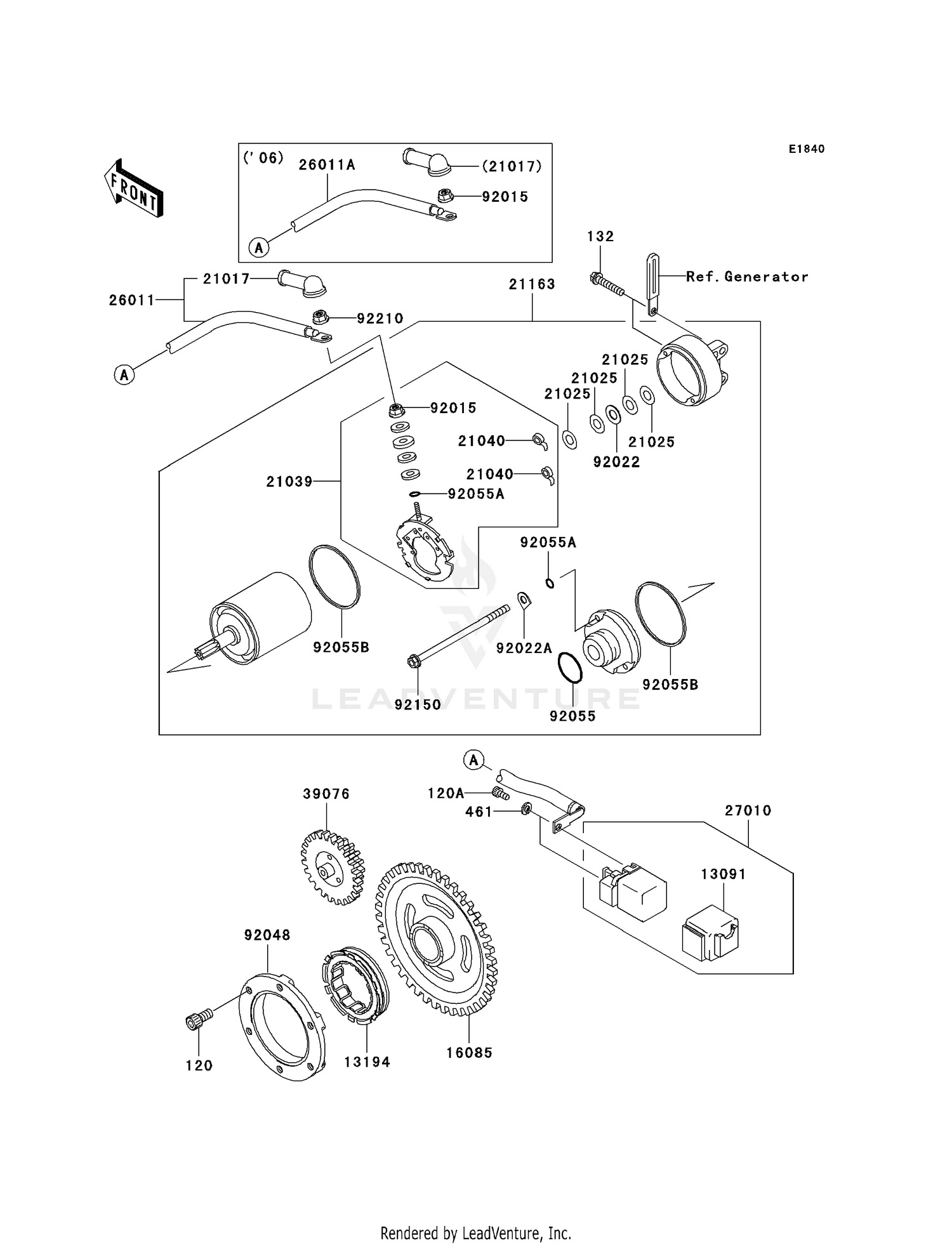 STARTER MOTOR (E6F/E7F/E8F)