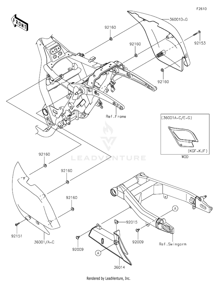 Side Covers/Chain Cover Schematic