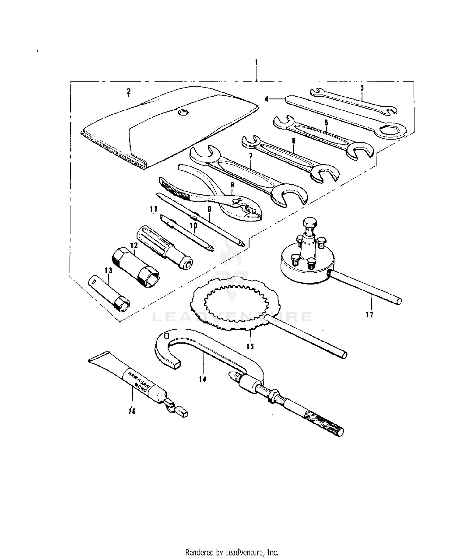 OWNER TOOLS/SPECIAL SERVICE TOOLS ('74 K