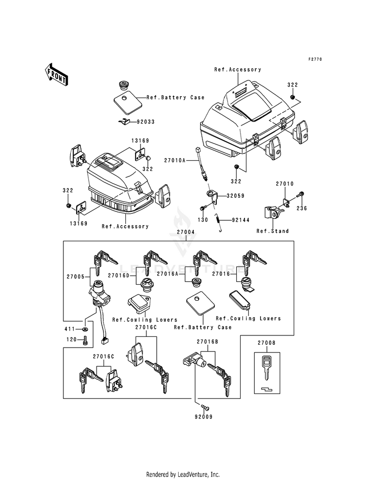 Ignition Switch/Locks/Reflectors Schematic