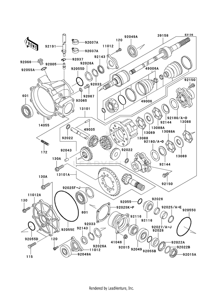 Drive Shaft-Front Schematic