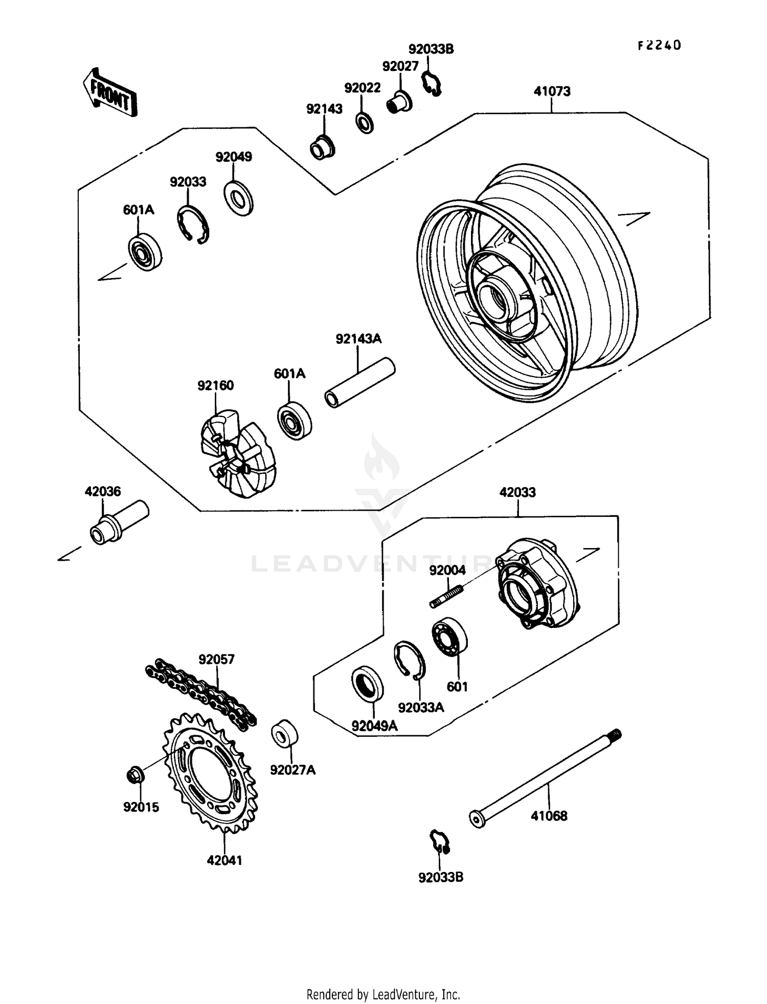 REAR WHEEL/CHAIN
