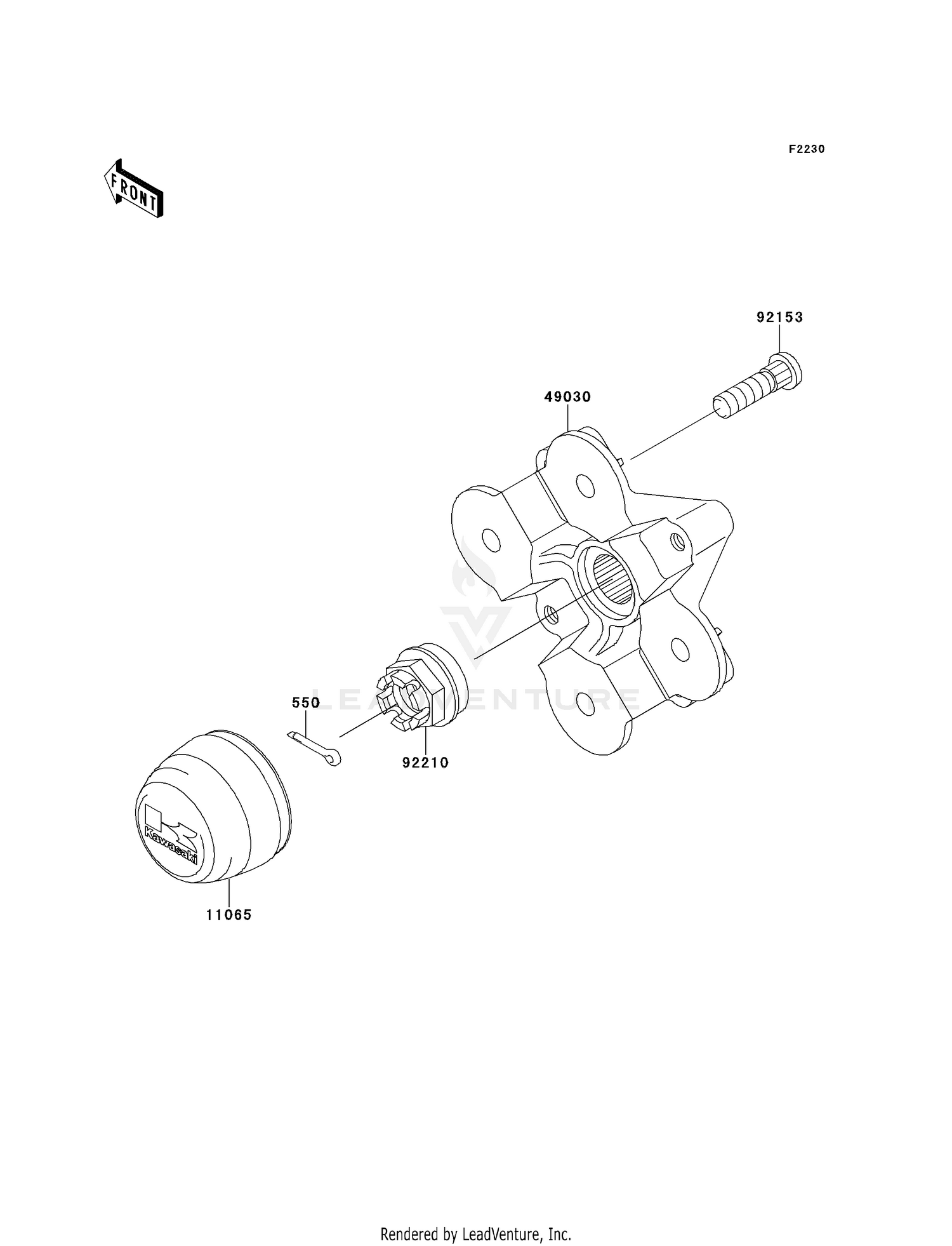 FRONT HUB