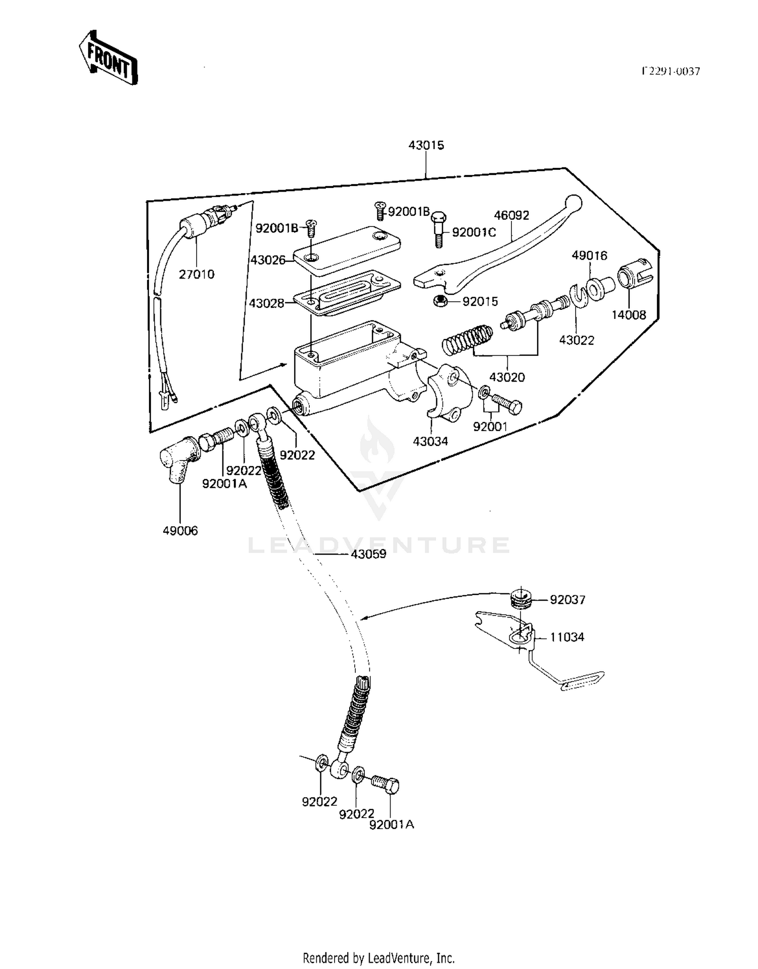 FRONT MASTER CYLINDER ('82-'83 A3/A4)