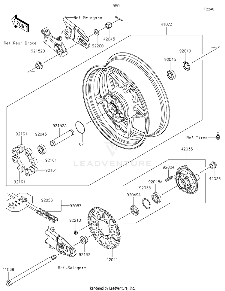 Rear Wheel/Chain Schematic