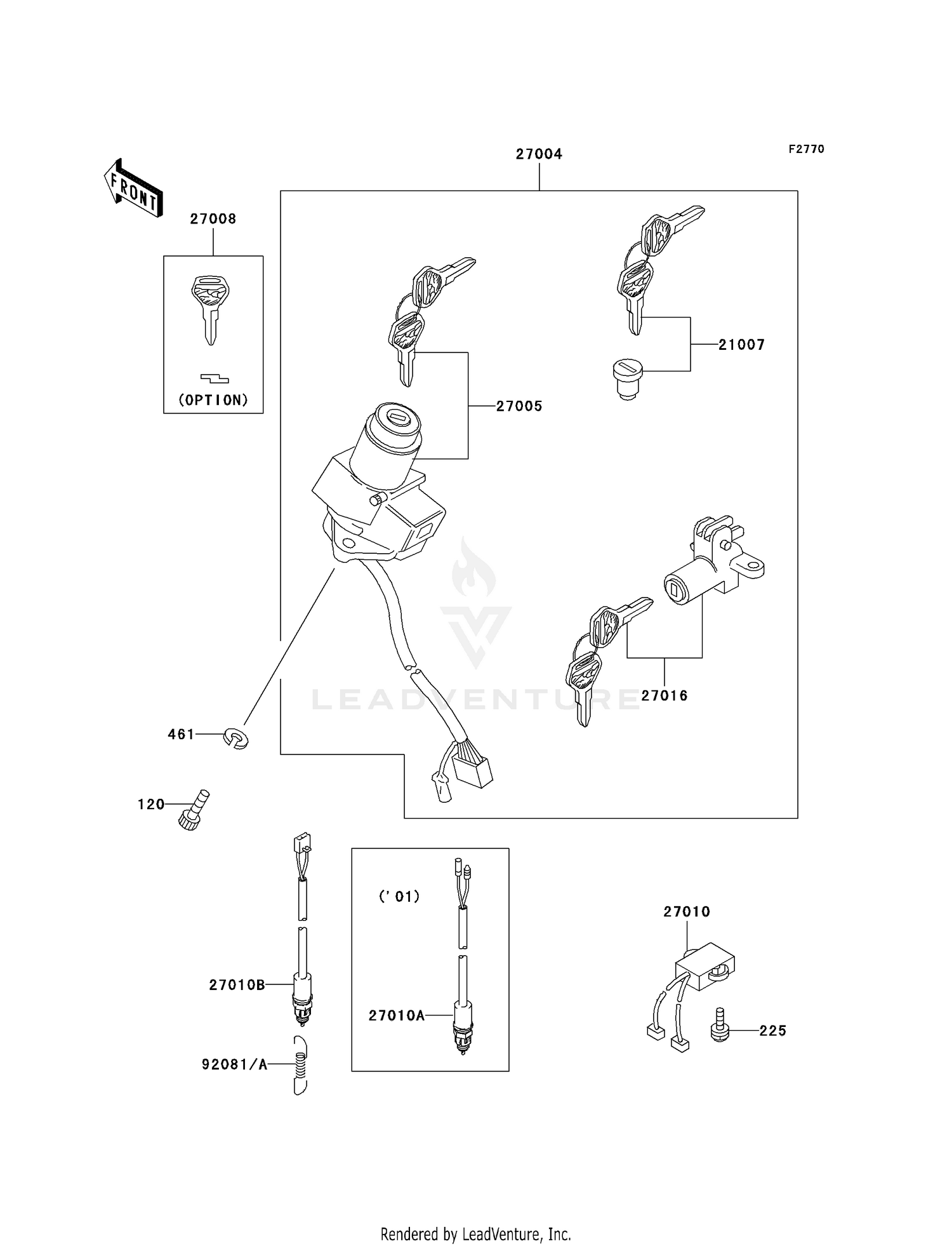 IGNITION SWITCH/LOCKS/REFLECTORS
