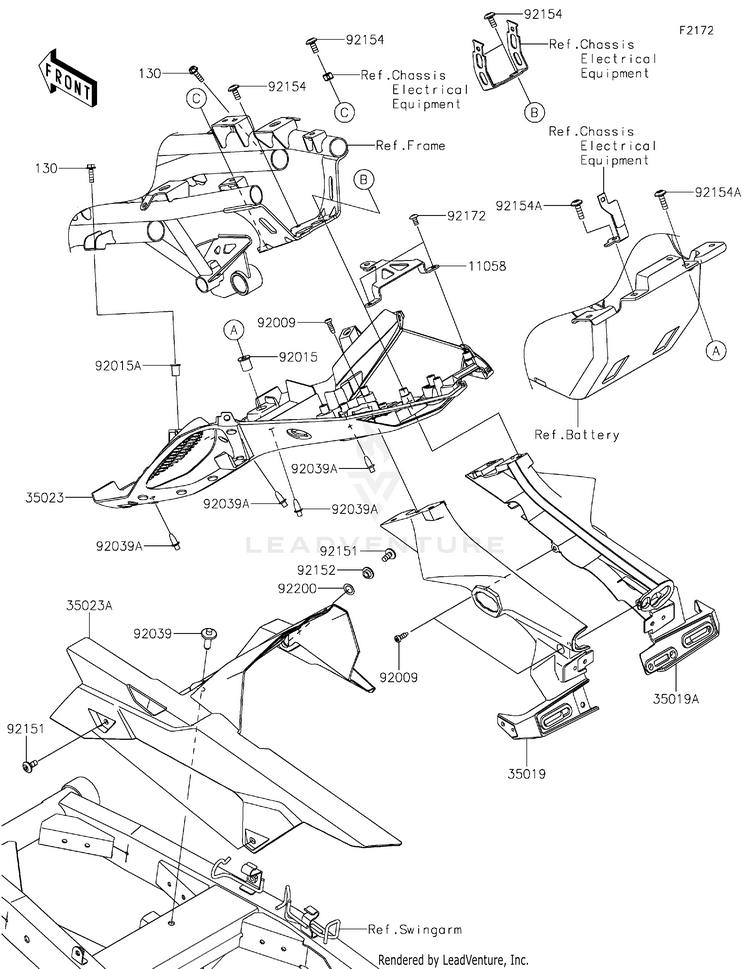 Rear Fender(S) Schematic