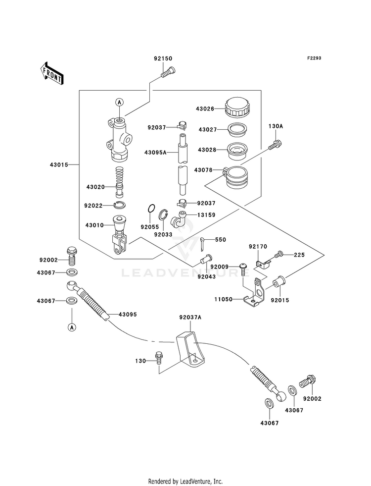 Rear Master Cylinder Schematic