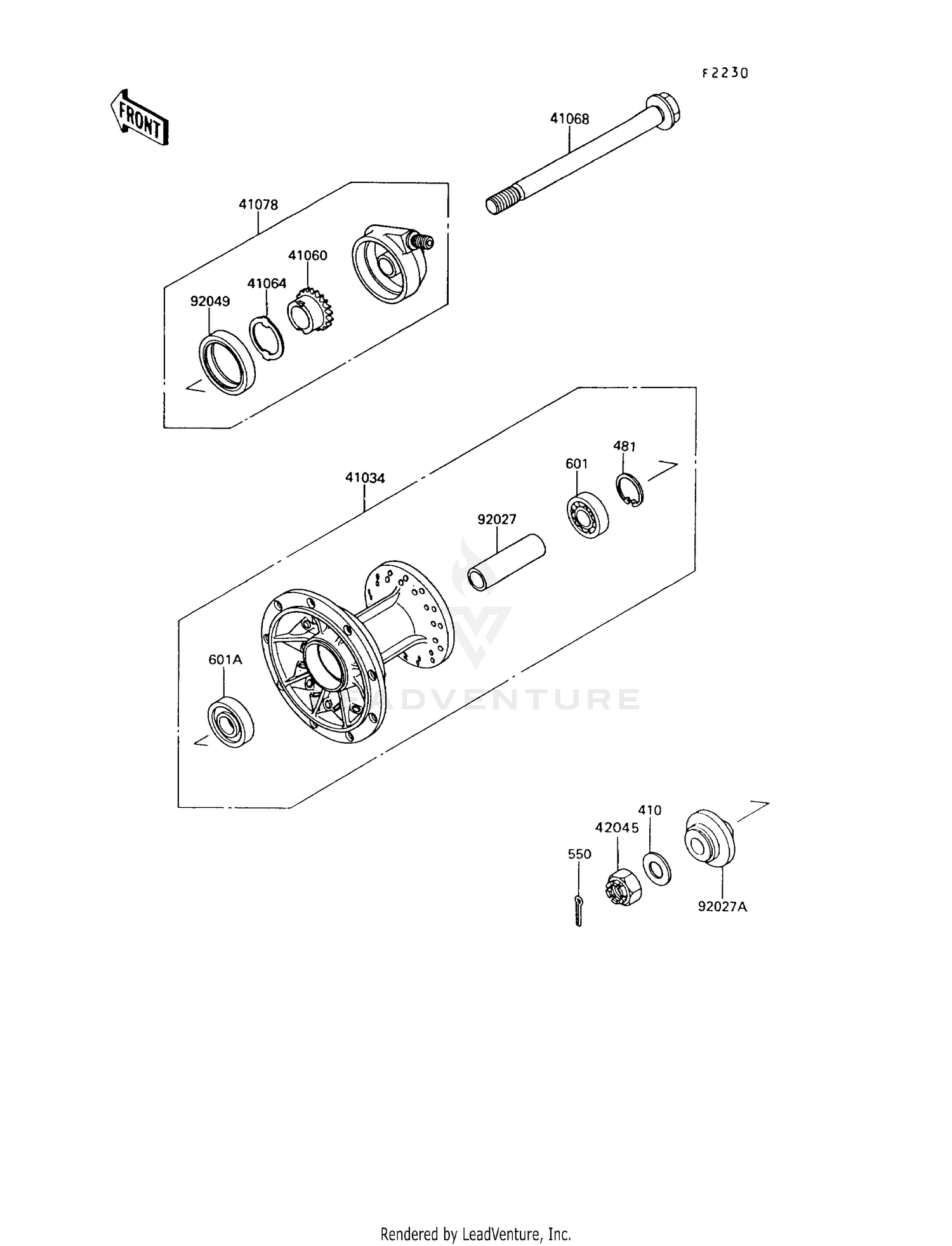 FRONT HUB