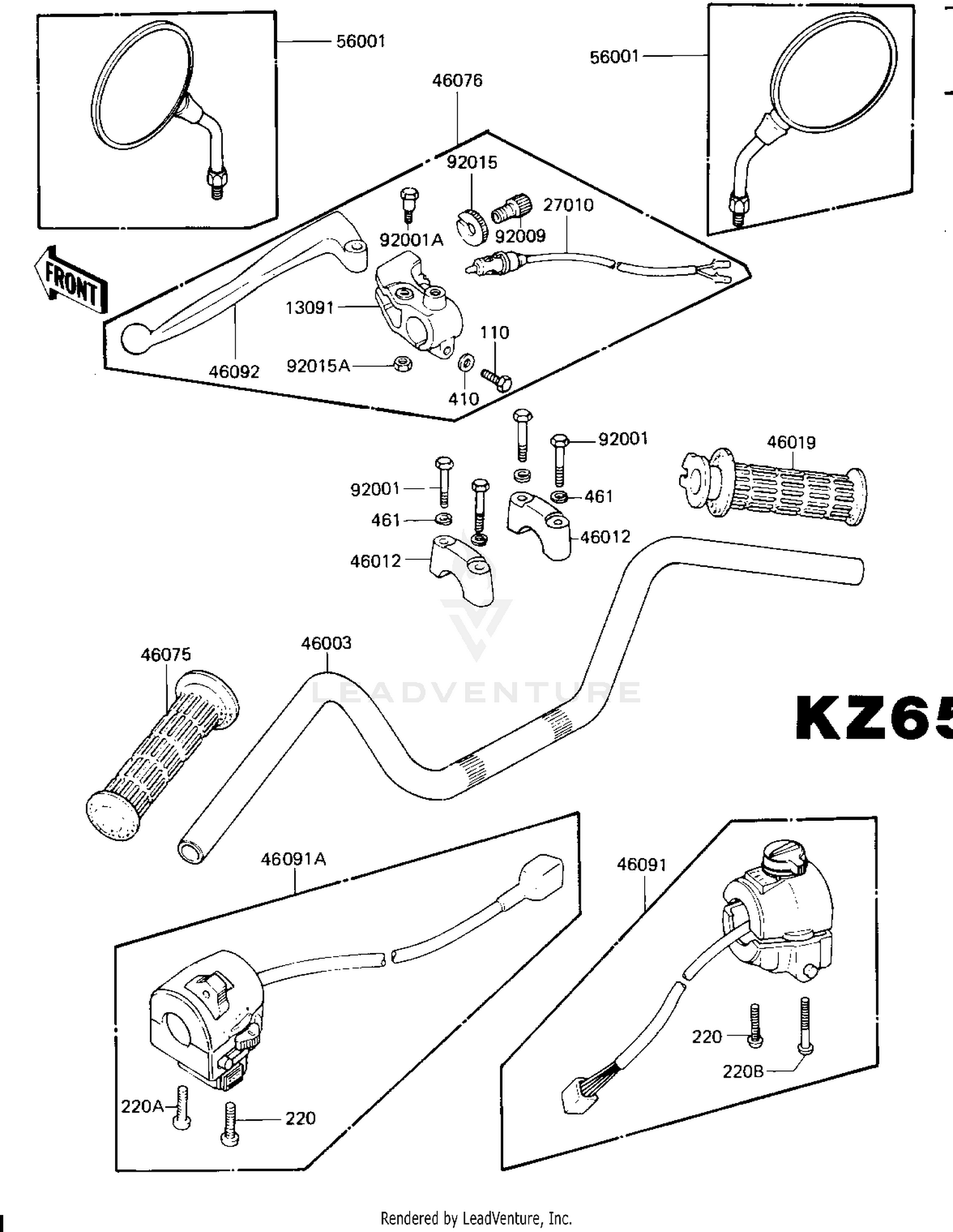 HANDLEBAR (KZ650-H1)