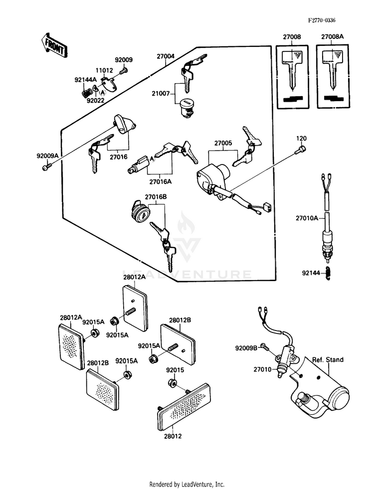 Ignition Switch/Locks/Reflectors Schematic
