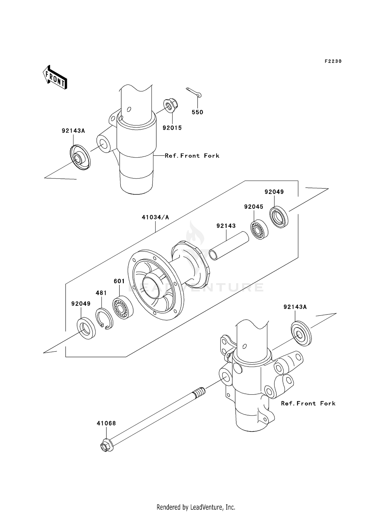 FRONT HUB