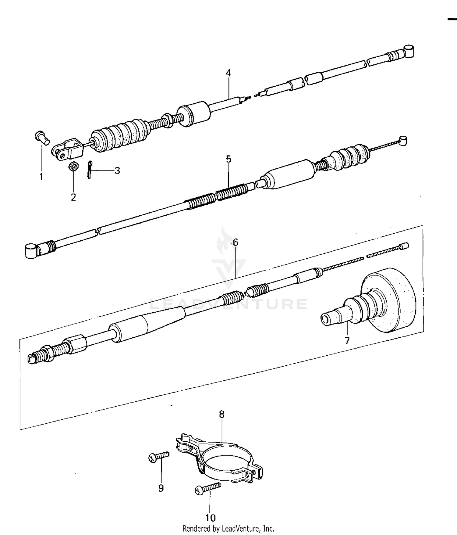 CABLES ('78-'79 KX125-A4/A5)