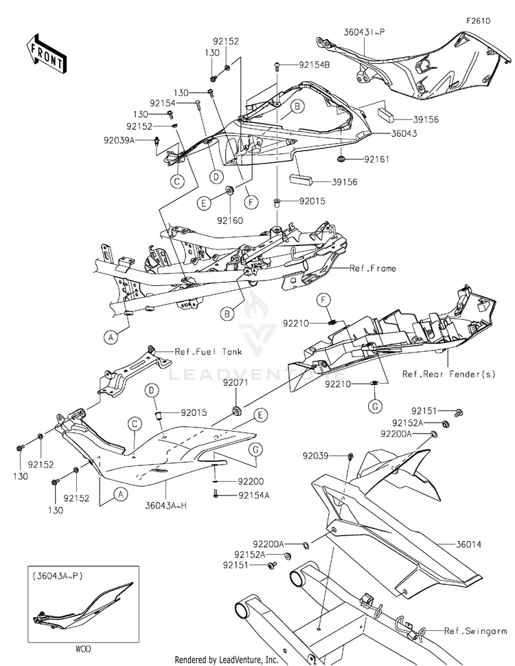 Side Covers/Chain Cover Schematic