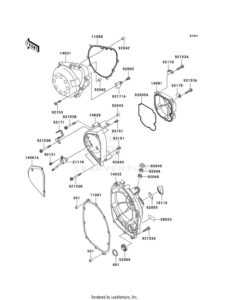 Engine Cover(S) Schematic
