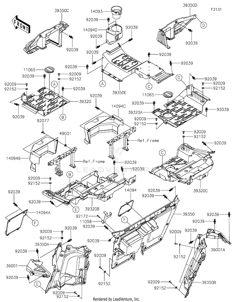 Frame Fittings(Rear) Schematic