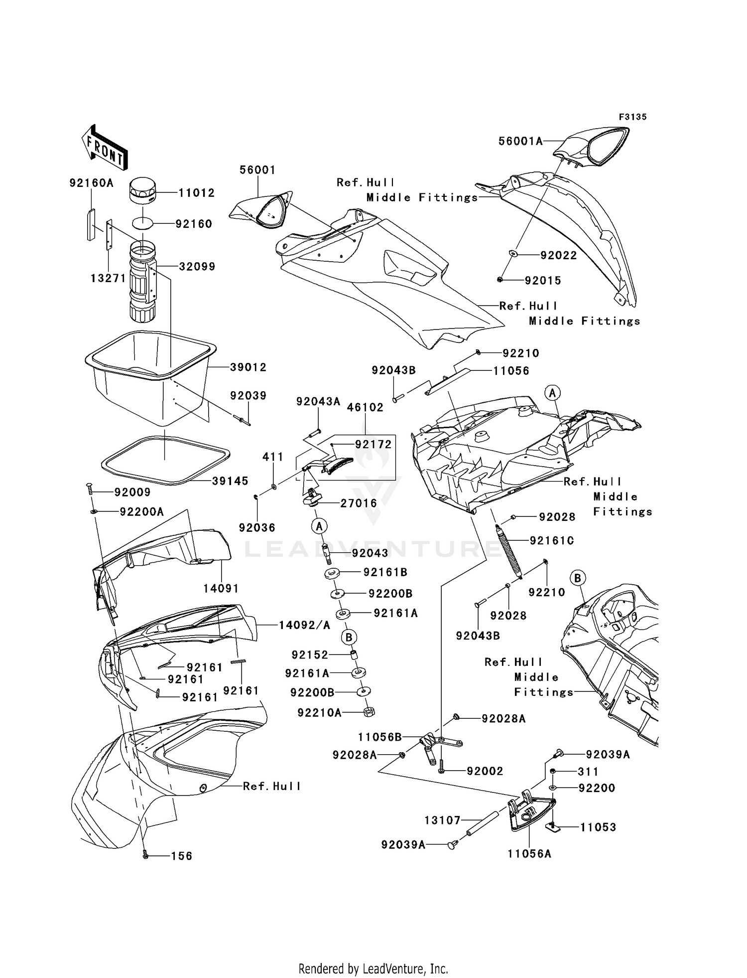 HULL FRONT FITTINGS
