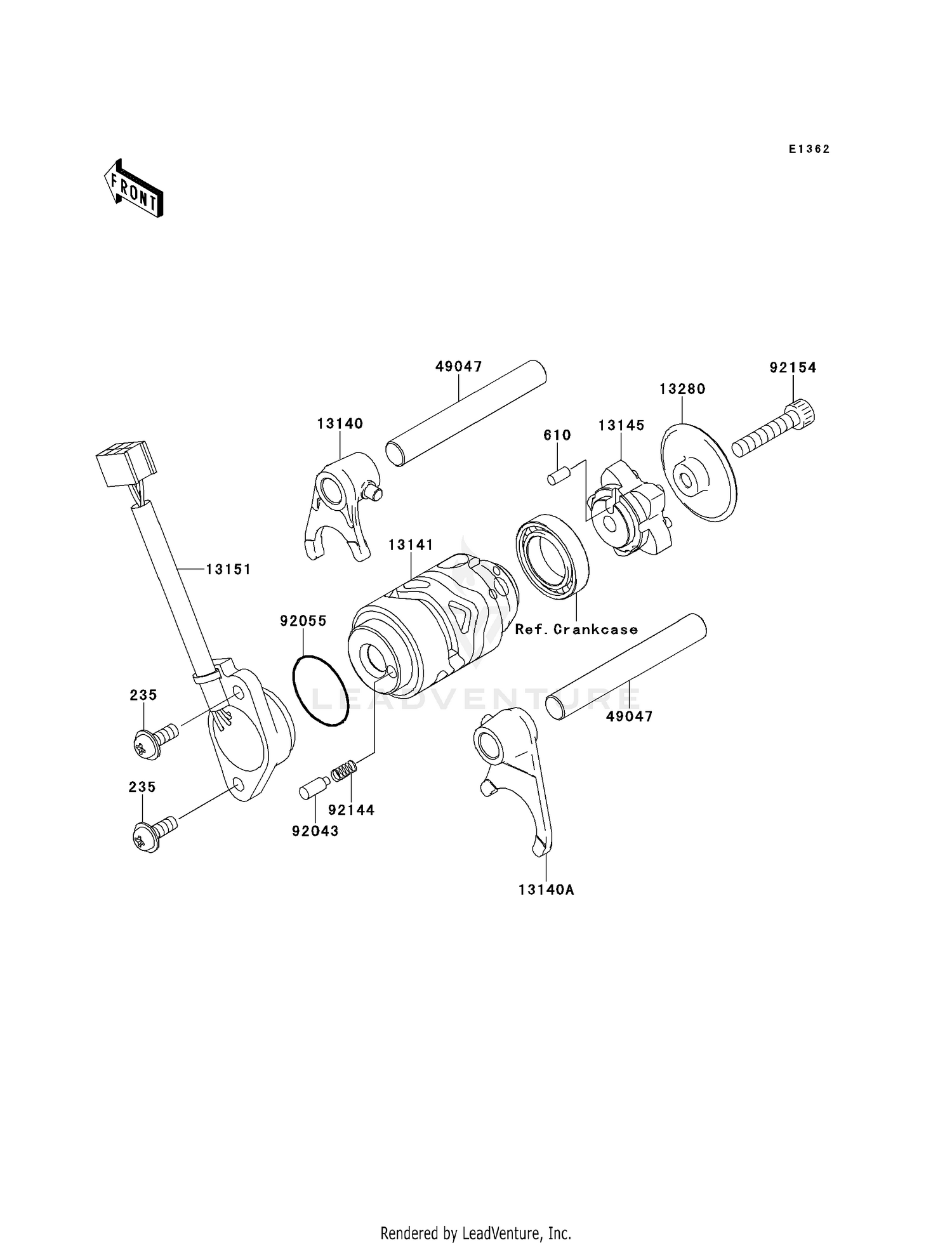 GEAR CHANGE DRUM/SHIFT FORK(S)