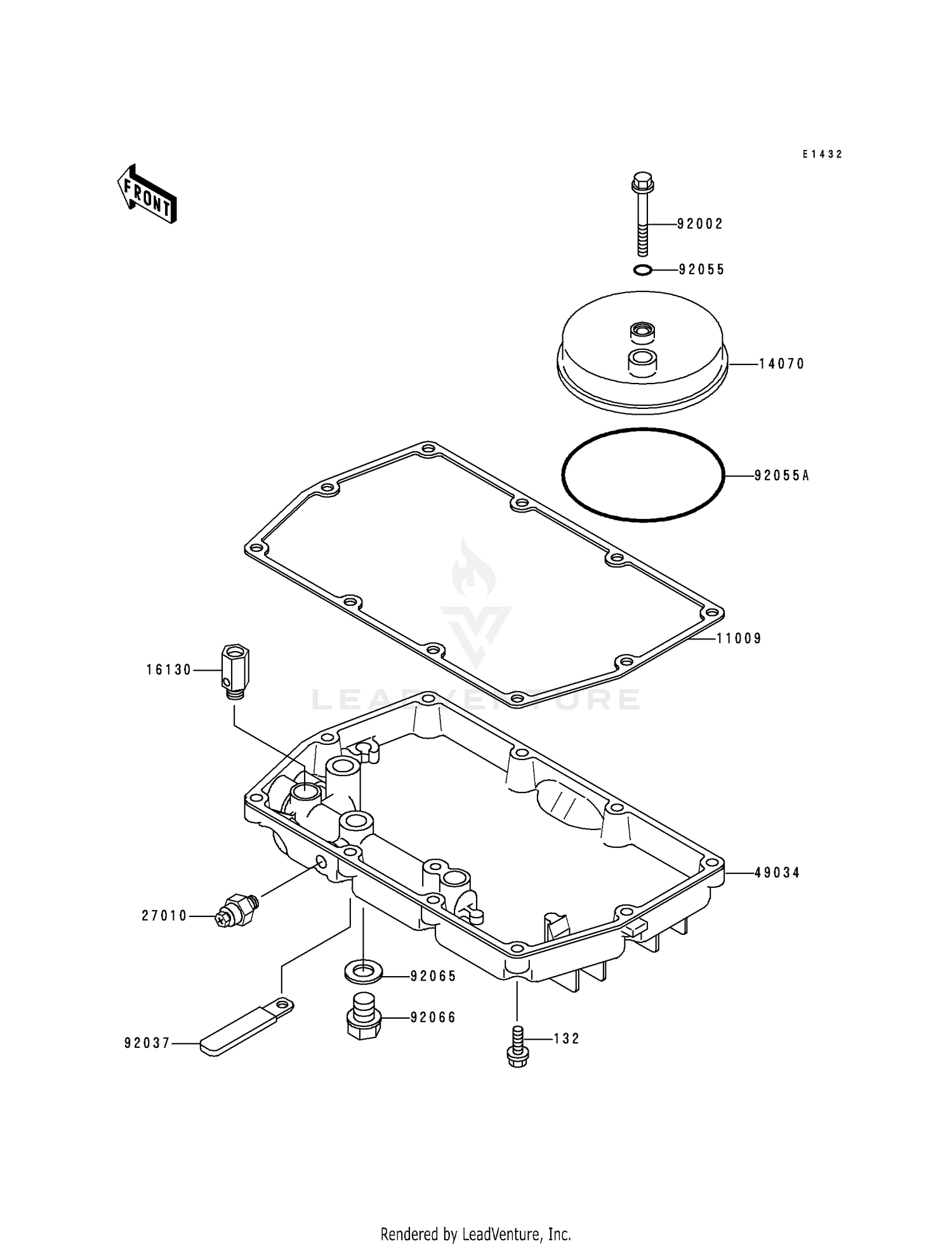 BREATHER COVER/OIL PAN