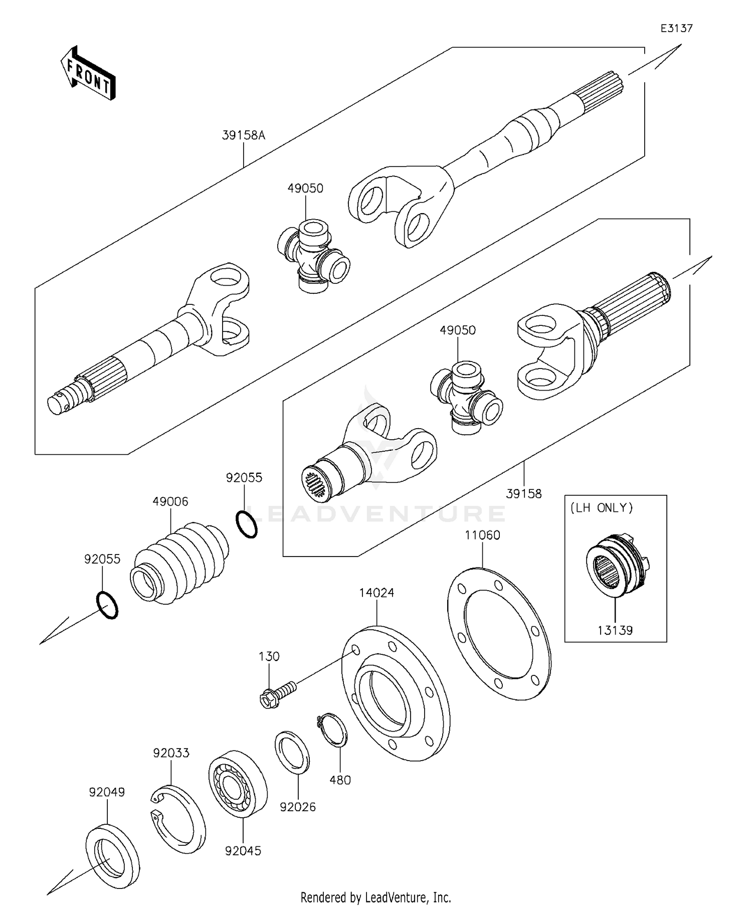 Drive Shaft-Rear