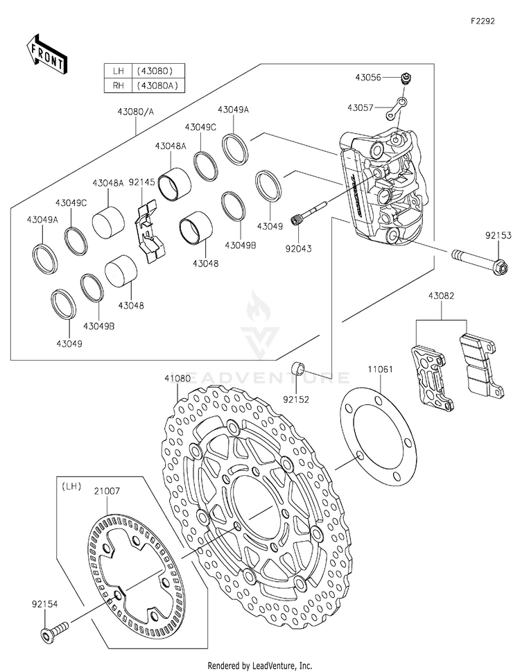 Front Brake Schematic
