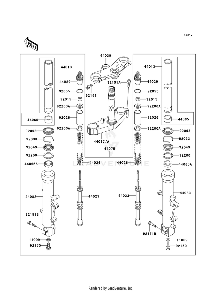 Front Fork Schematic