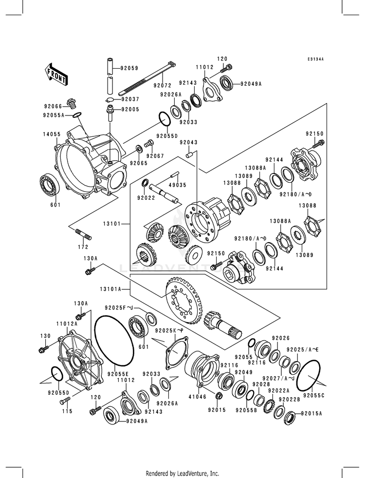 Drive Shaft (Differential) Schematic