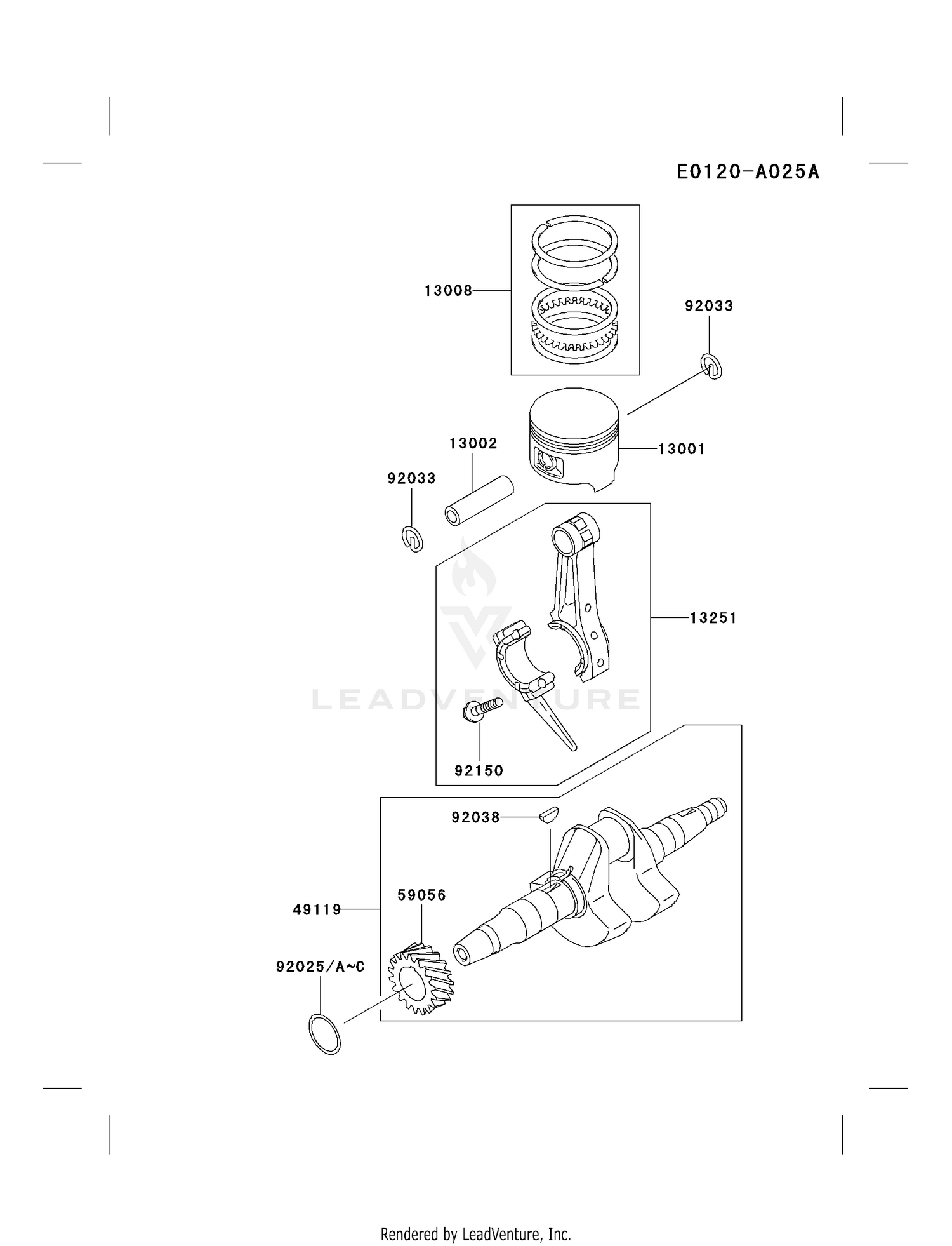 PISTON/CRANKSHAFT