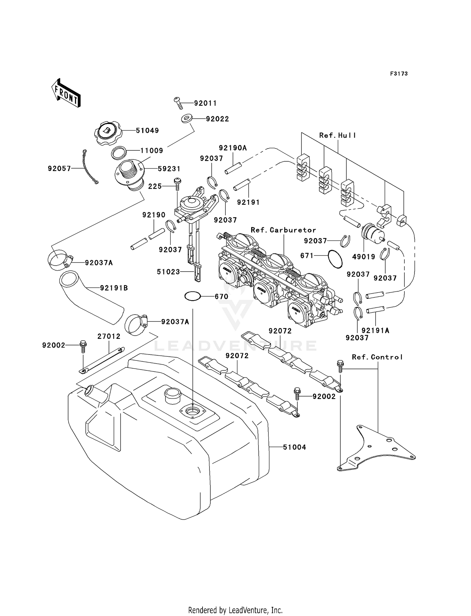 FUEL TANK (JH1100-A1)