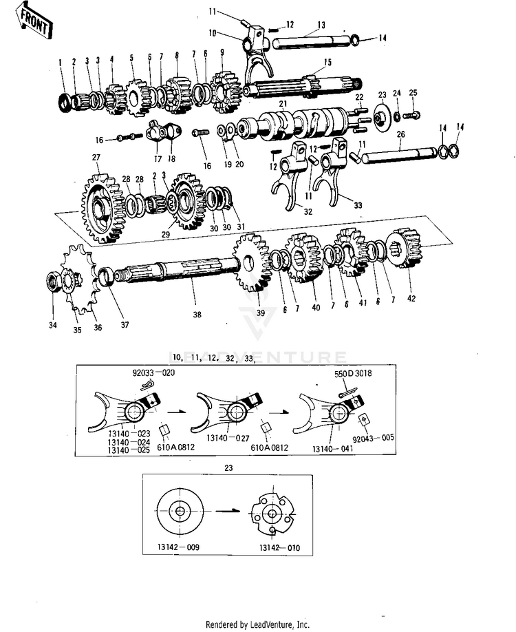 Transmission/Change Drum Schematic