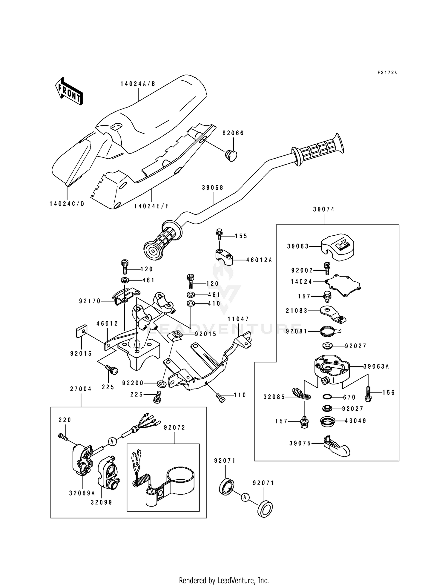 HANDLEBAR (JF650-B5/B6)