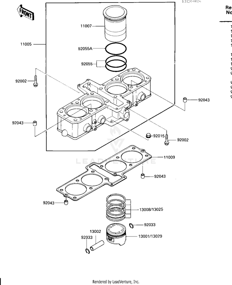 Cylinder/Piston (-E/No.037152) Schematic